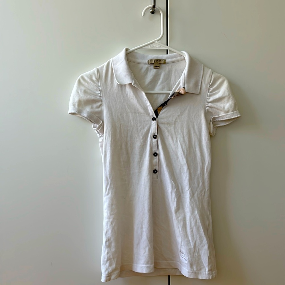 White Burberry women’s button up